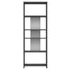 Regal Diosp Standregal - Anthrazit/Grau, Design, Holzwerkstoff (56,9/160/25cm) - Livetastic