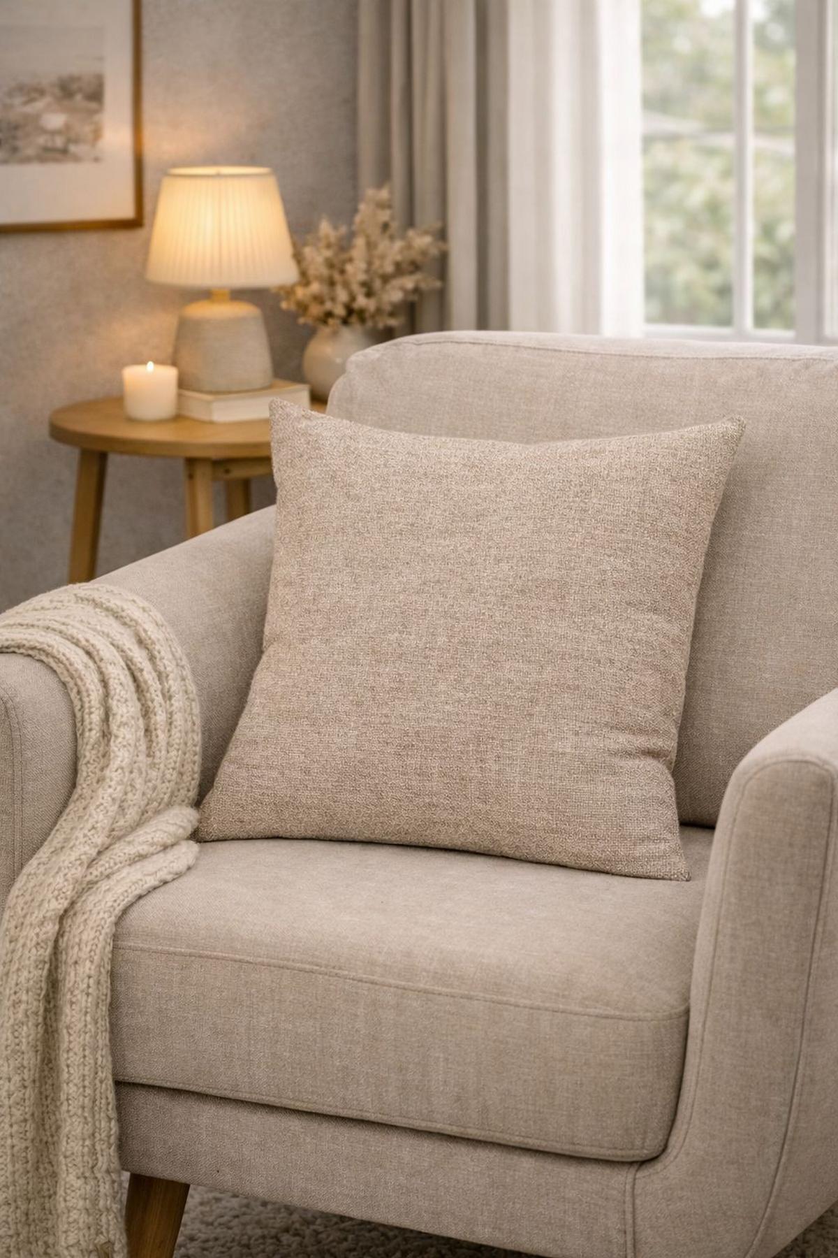 ZIERKISSEN Beige 50x50 cm - Beige, Basics, Textil (50/50cm)