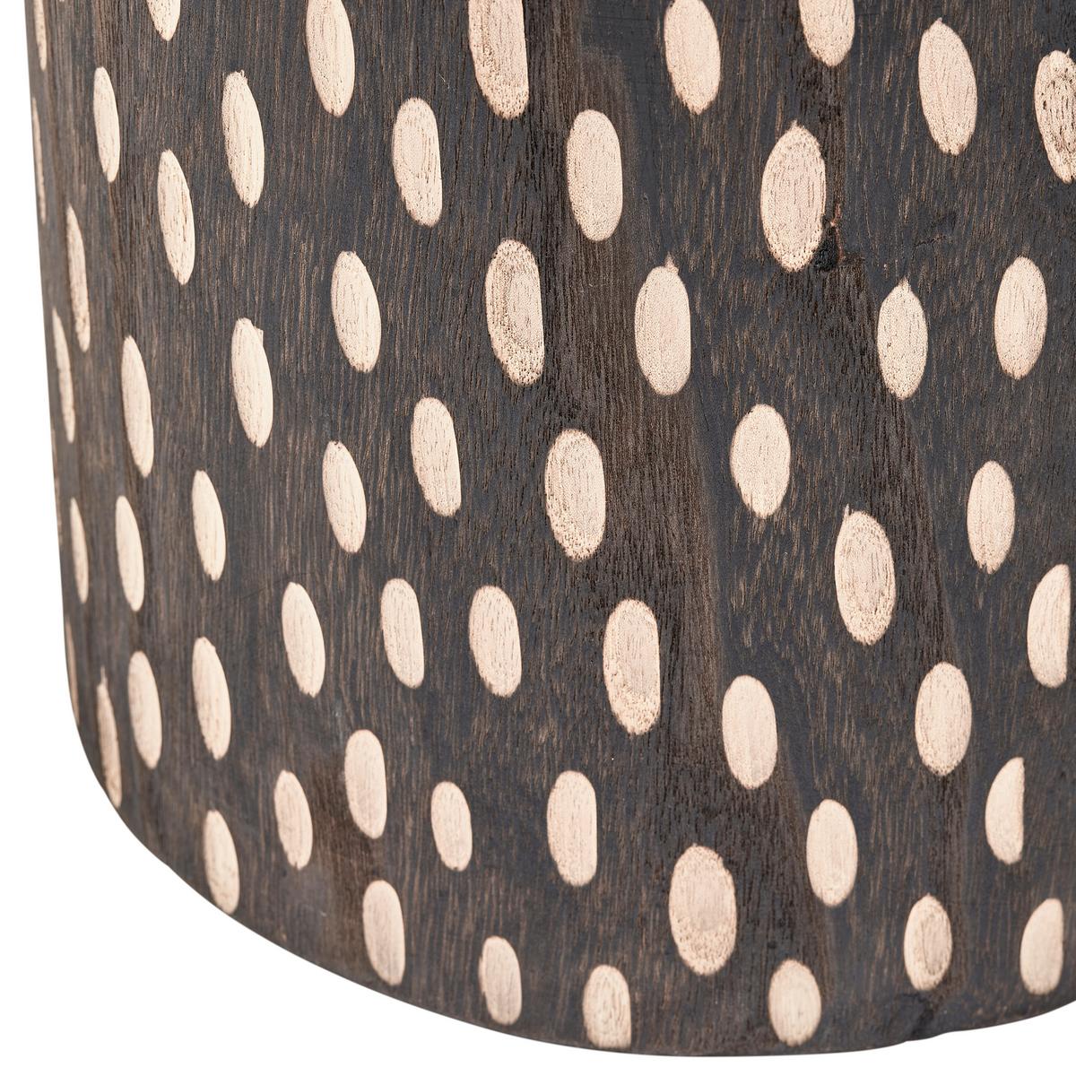 Hocker Perry Dunkelbraun B: 30cm - Dunkelbraun, Design, Holz (30/49/30cm) - Livetastic