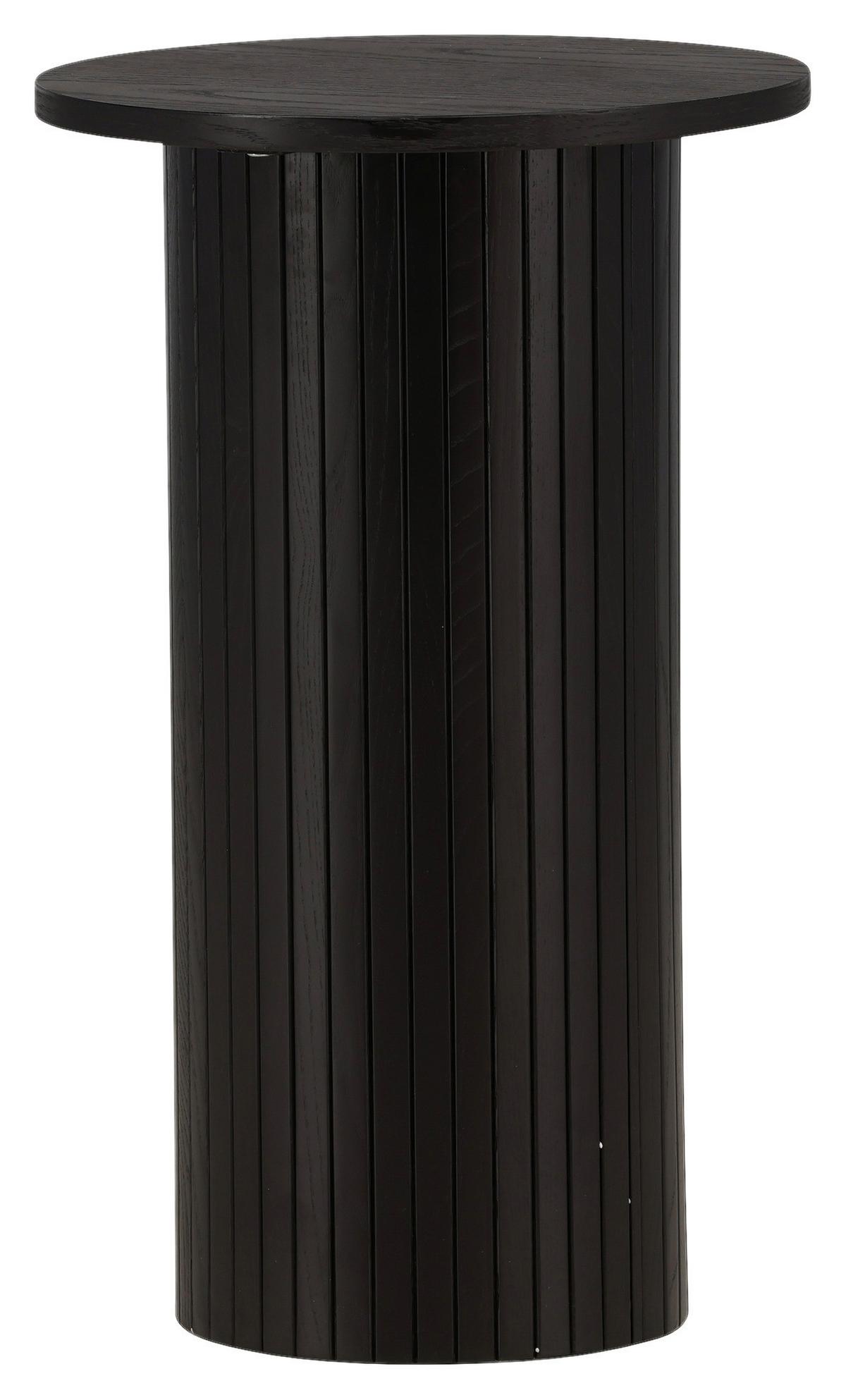 Beistelltisch Bianca - Schwarz, Design, Holzwerkstoff (40/40/65cm) - Livetastic