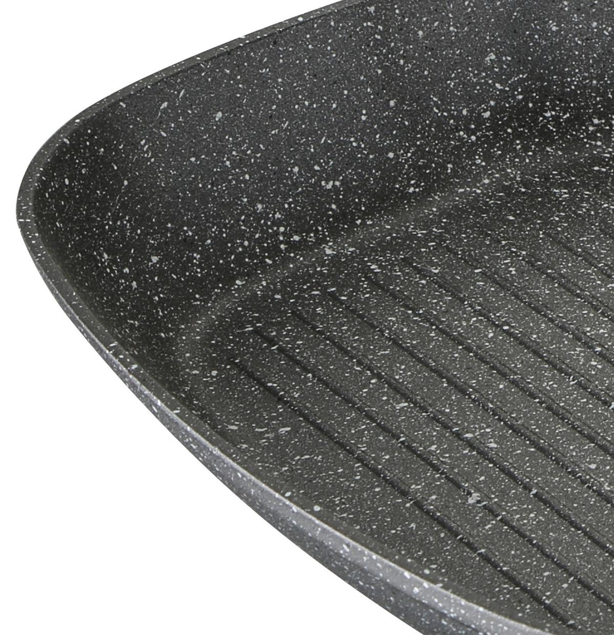 Grillpfanne Orion D: 28 Cm Aluminium Kunststoff Kratzfest - Grau, Basics, Kunststoff/Metall (28cm)
