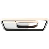 Led-deckenleuchte Merapi L: 40,4 Cm, 1-Flammig - Schwarz/Weiß, Design, Kunststoff/Metall (5,6/40,4/40,4cm) - Brilliant