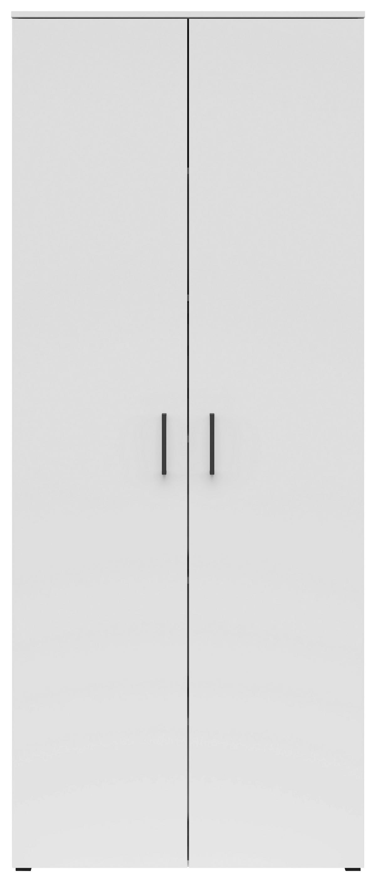 Skriňa MULTISTAURAUM š: 80 cm - čierna/biela, Modern, kompozitné drevo/plast (80/195/40cm)