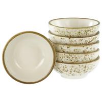 Dipschalenset, 6tlg. Steinzeug, Creme - Creme, Basics, Keramik (8/3cm) - Creatable