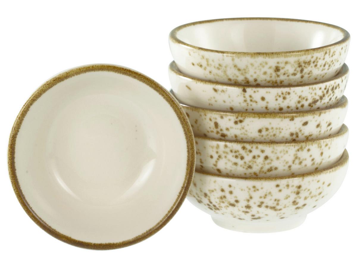 Dipschalenset, 6tlg. Steinzeug, Creme - Creme, Basics, Keramik (8/3cm) - Creatable