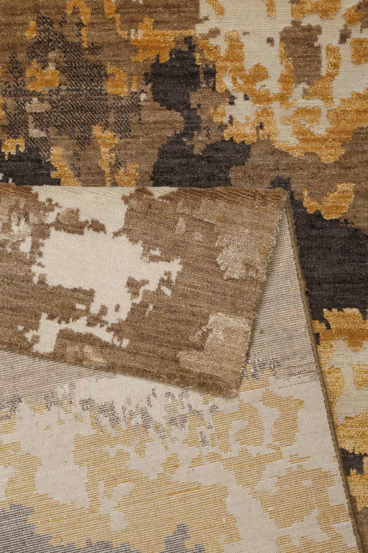 Flachwebteppich Manhattan Schwarz, Goldfarben 50x80 Cm - Beige/Goldfarben, Design, Textil (50/80cm) - Esprit