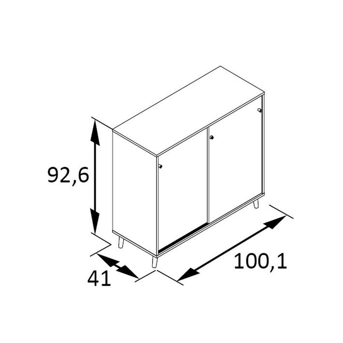 Aktenschrank Set Us1000+us510+regal - Petrol, MODERN, Holzwerkstoff (151,05/175,2/41cm) - MID.YOU