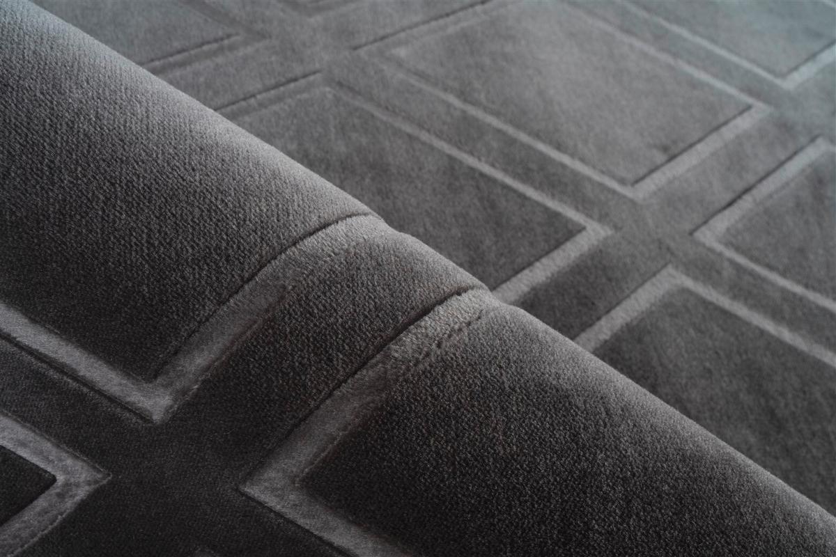 Flachwebteppich Anthrazit, BxL: ca. 160x230 cm - Anthrazit, KONVENTIONELL, Textil (160/230cm) - Kayoom
