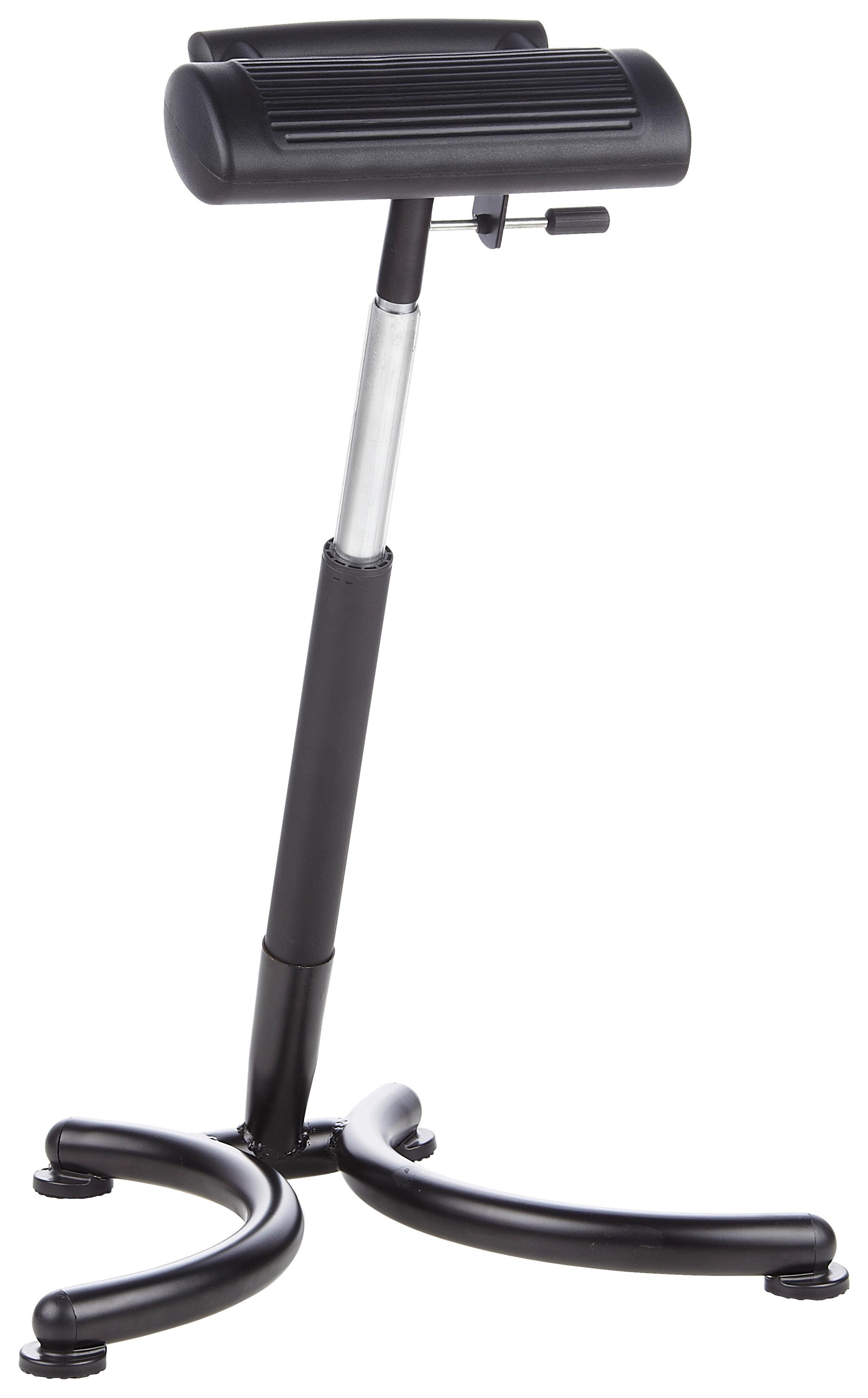 Bürohocker Top Work 30 höhenverstellbar Schwarz - Schwarz, MODERN, Kunststoff/Metall (59/70/47cm) - MID.YOU