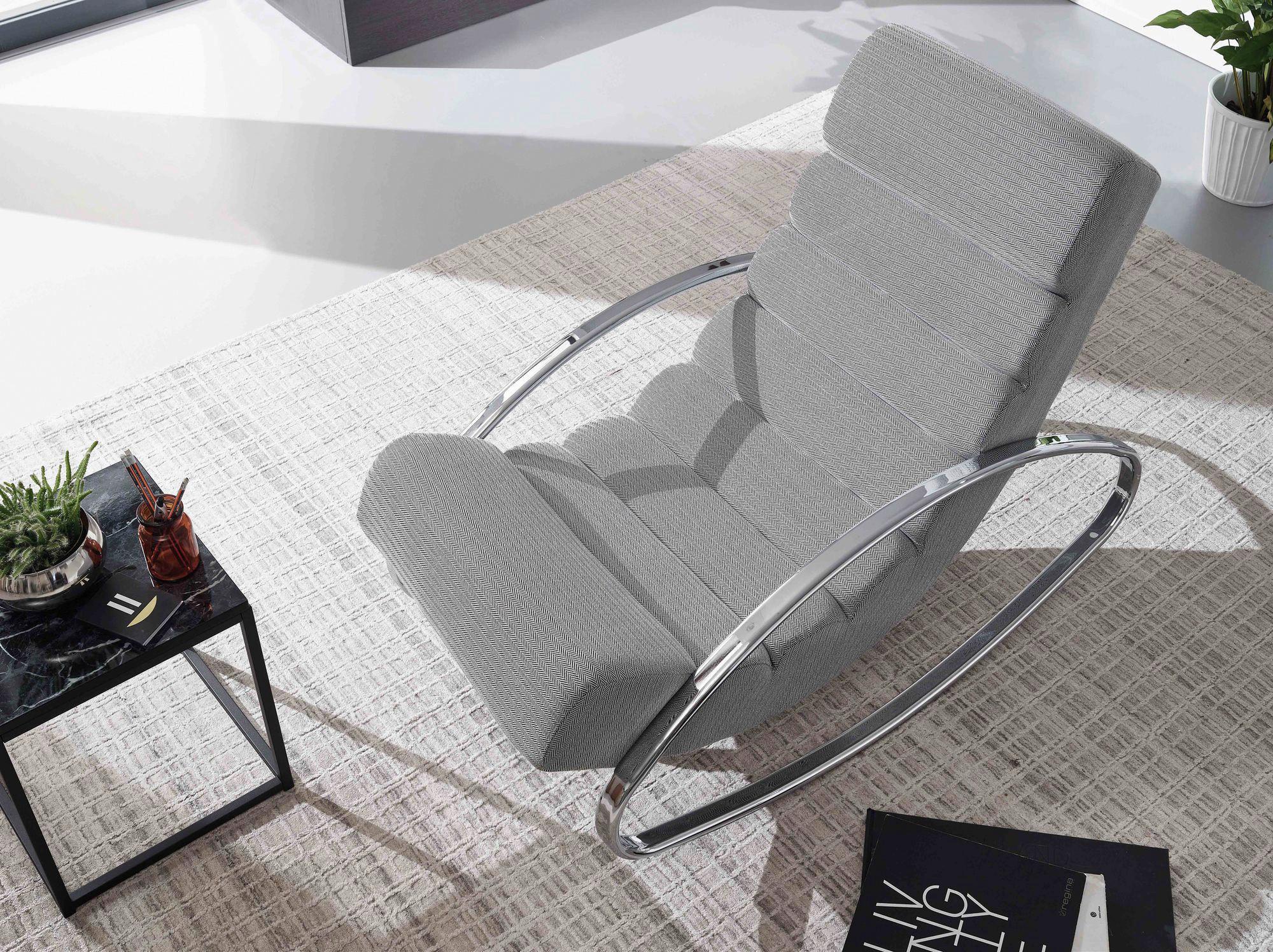 Relaxačí Válenda Wohnling Šedá - šedá/barvy stříbra, Moderní, textil (61/81/111cm) - MID.YOU