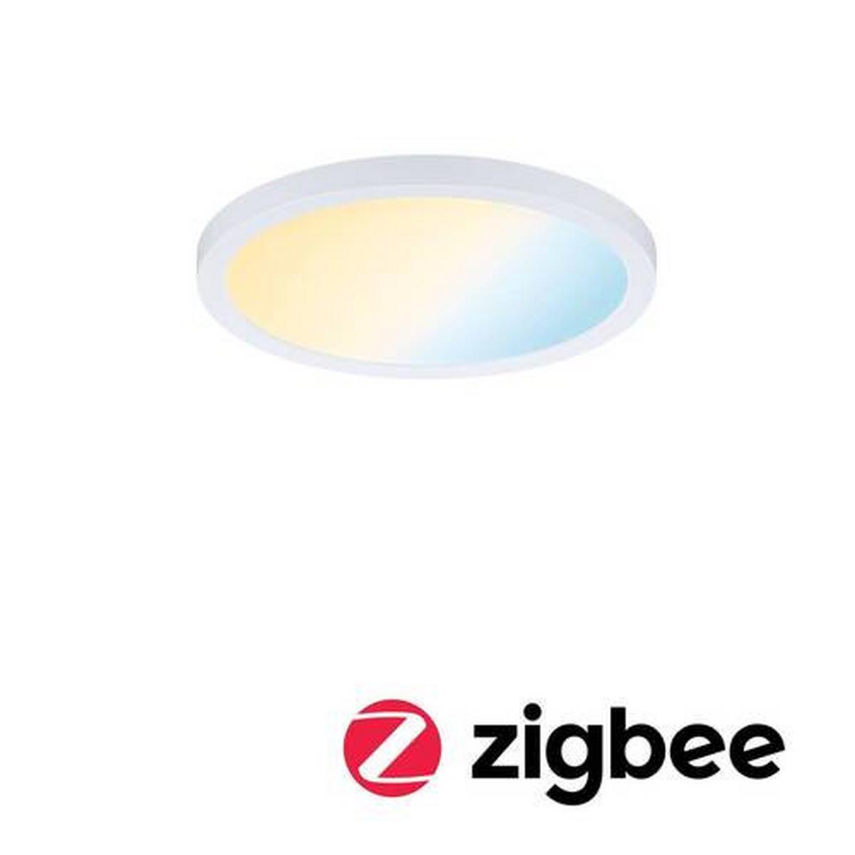LED-Paneel L: 17,5 cm dimmbar - Weiß, Design, Kunststoff (17,5cm) - Paulmann