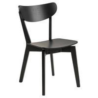 Jedálenská stolička ROXBY dub dyha - čierna, Modern, drevo (45/78/55cm) - P & B