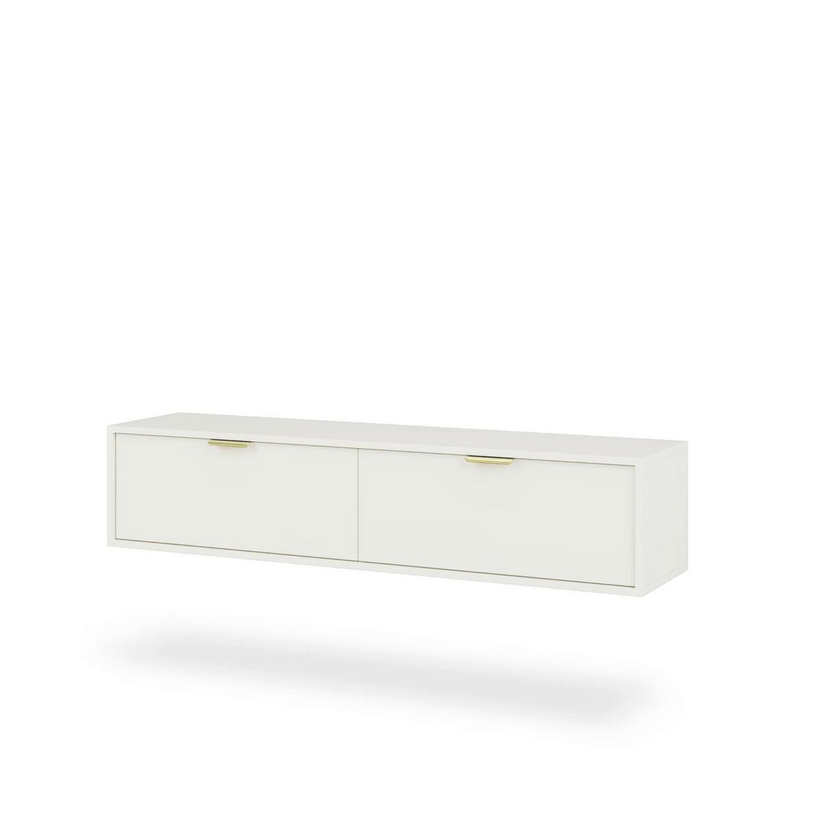 Lowboard Calmo Weiß B: 140 Cm - Weiß, Design, Holzwerkstoff (140/30/33cm) - Livetastic