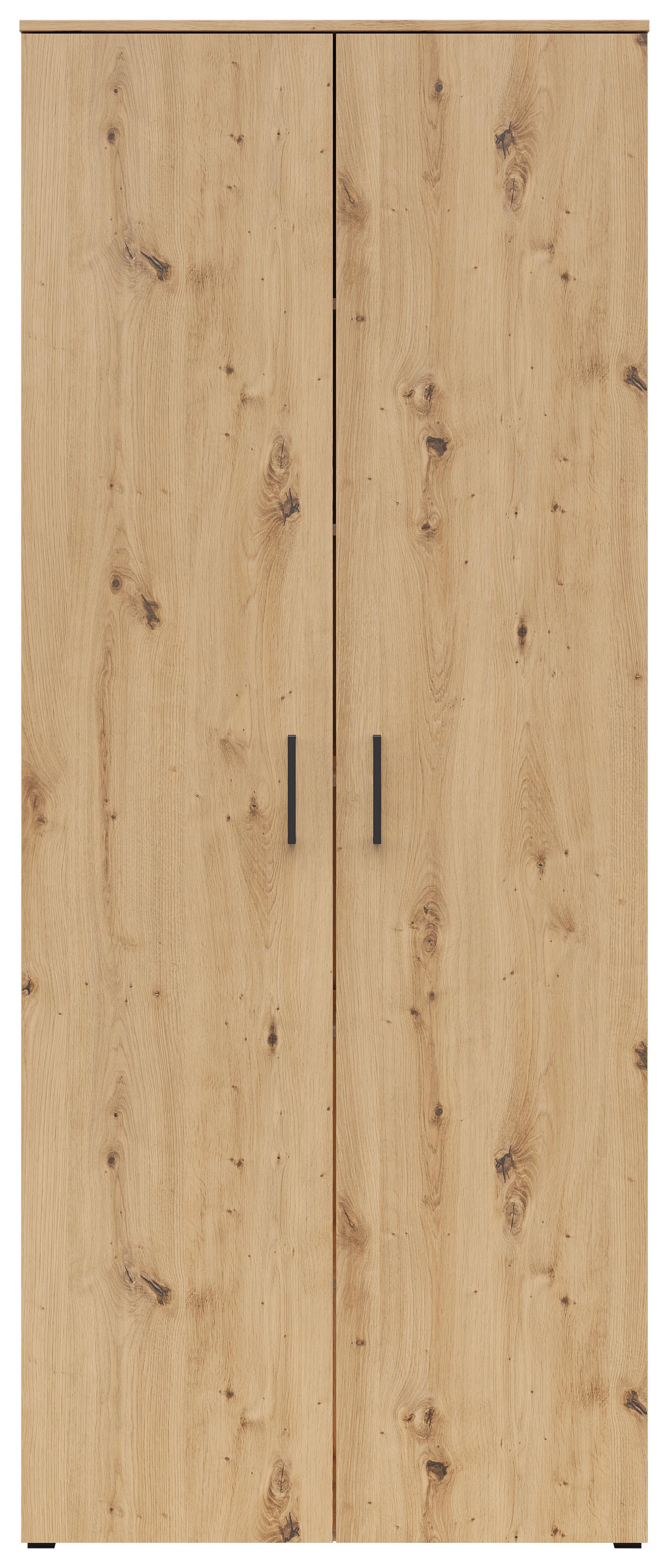 SKŘÍŇ MULTI 2 DOORS, S588-REG - černá/dub artisan, Moderní, kompozitní dřevo/plast (80/195/40cm)