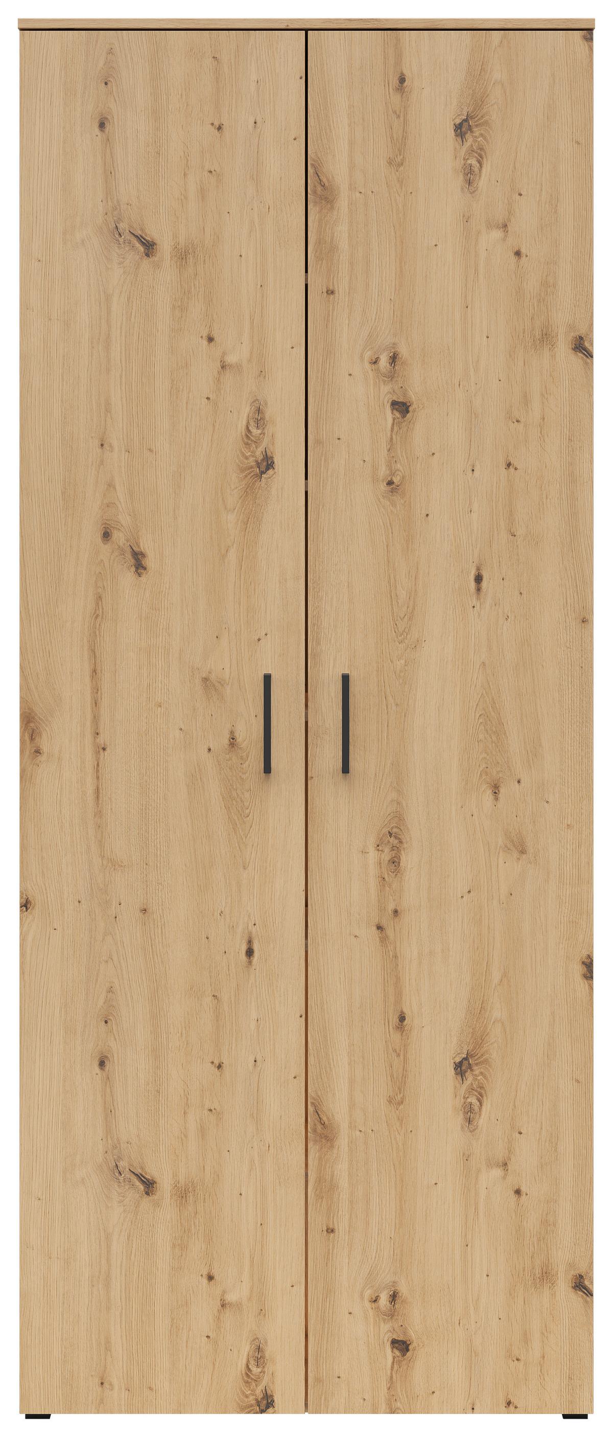 SKRIŇA Multistauraum - čierna/dub artisan, Modern, kompozitné drevo/plast (80/195/40cm)