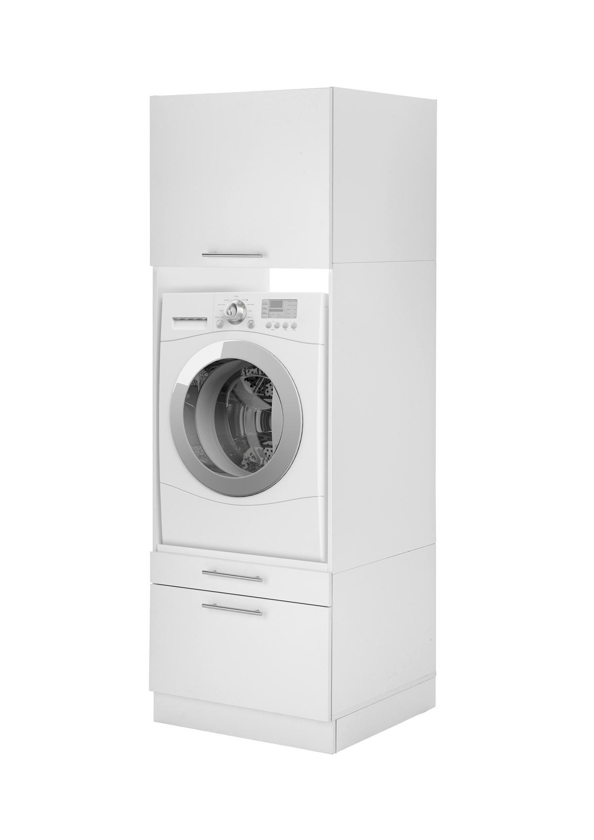 Waschmaschinenschrank Clara - Weiß, KONVENTIONELL, Holzwerkstoff (67,4/200/67,6cm) - Respekta