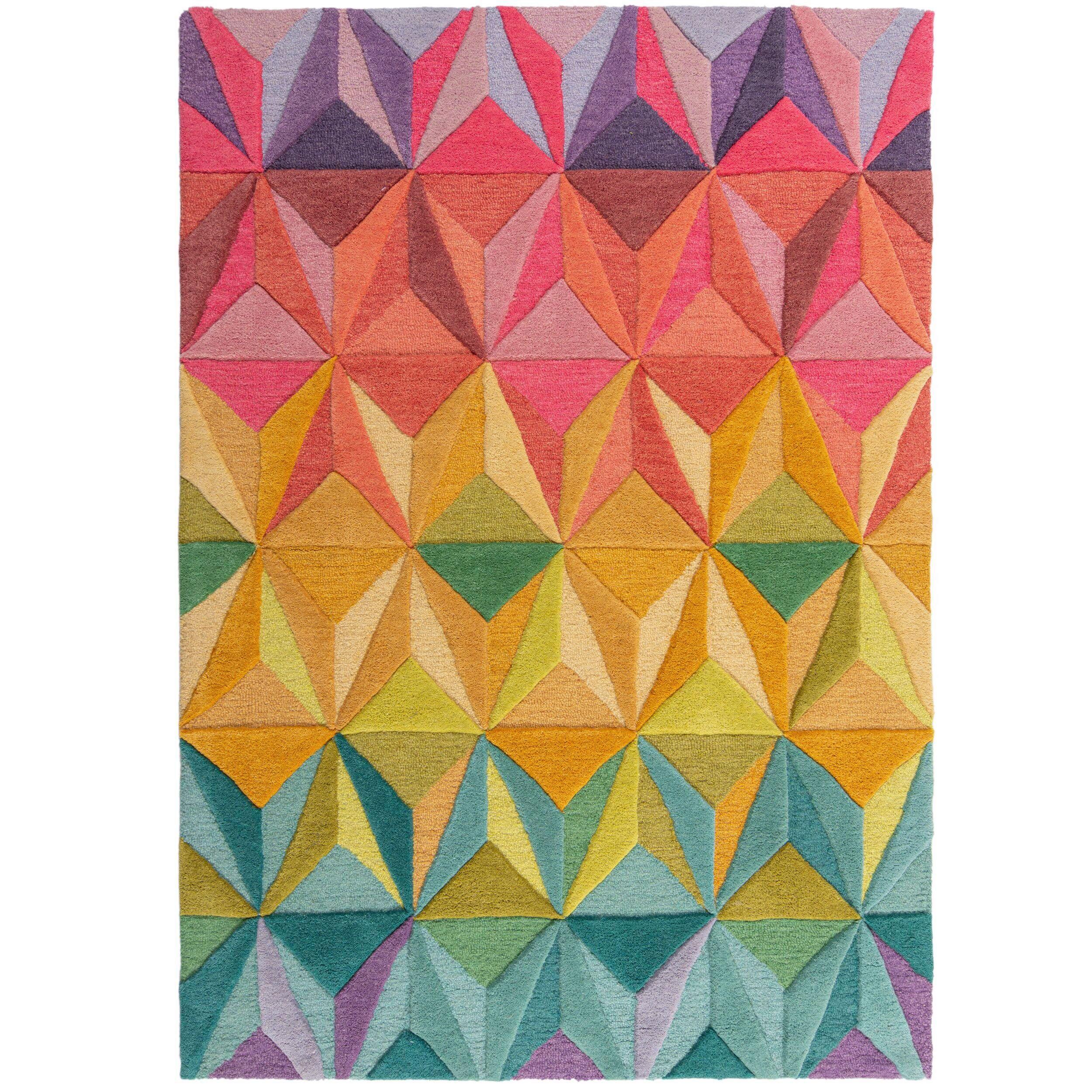 Wollteppich Multicolor 170x120 Cm - Multicolor, Basics, Textil (170/120cm)