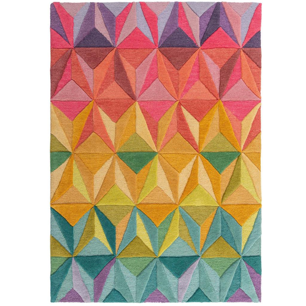 Wollteppich Multicolor 170x120 Cm