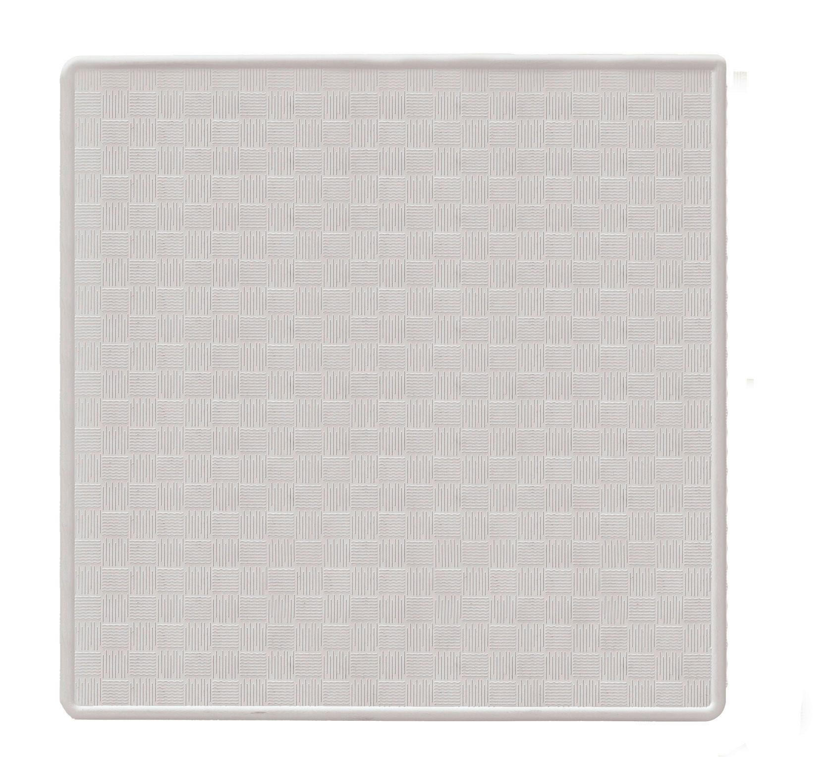 Duscheinlage Ruby 53x53 Cm Silberfarben - Silberfarben, Basics, Naturmaterialien (53/53cm) - Kleine Wolke