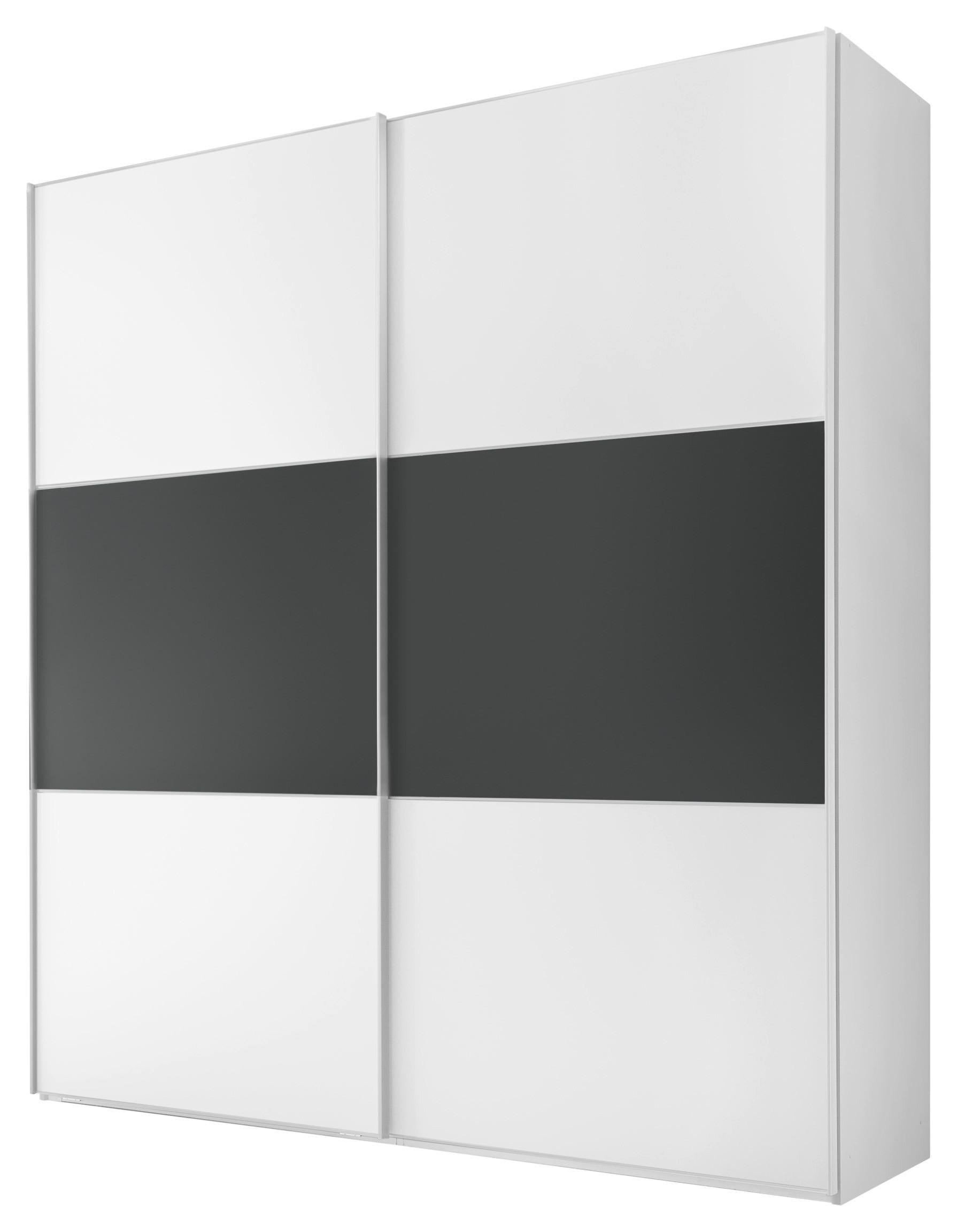 Tolóajtós Szekrény Includo 188/222 Cm - antracit/fehér, Design, faalapú anyag (188/222/68cm) - MID.YOU