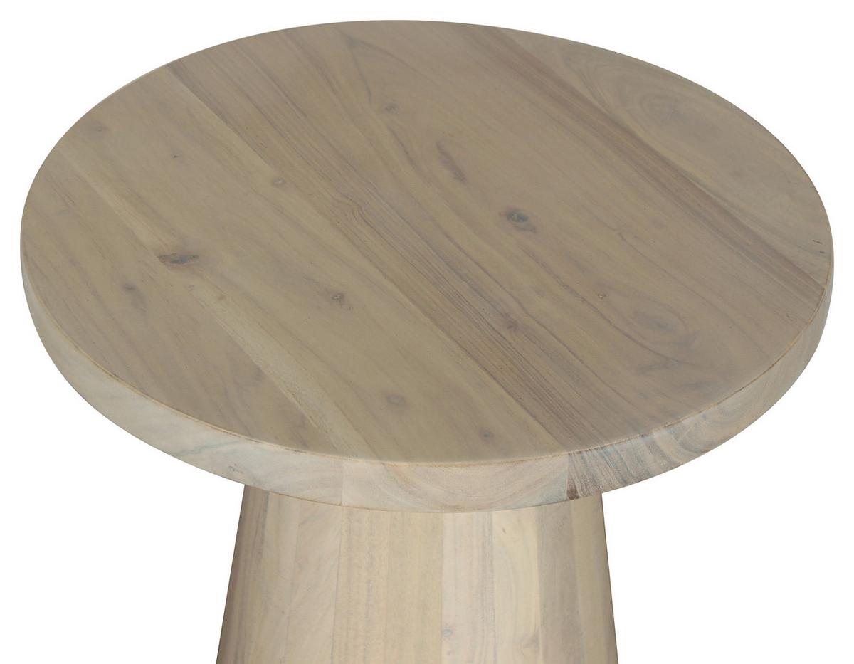 Beistelltisch Cone Weiß B: 35 cm - Schwarz/Weiß, Design, Holz (35/60/35cm) - MID.YOU