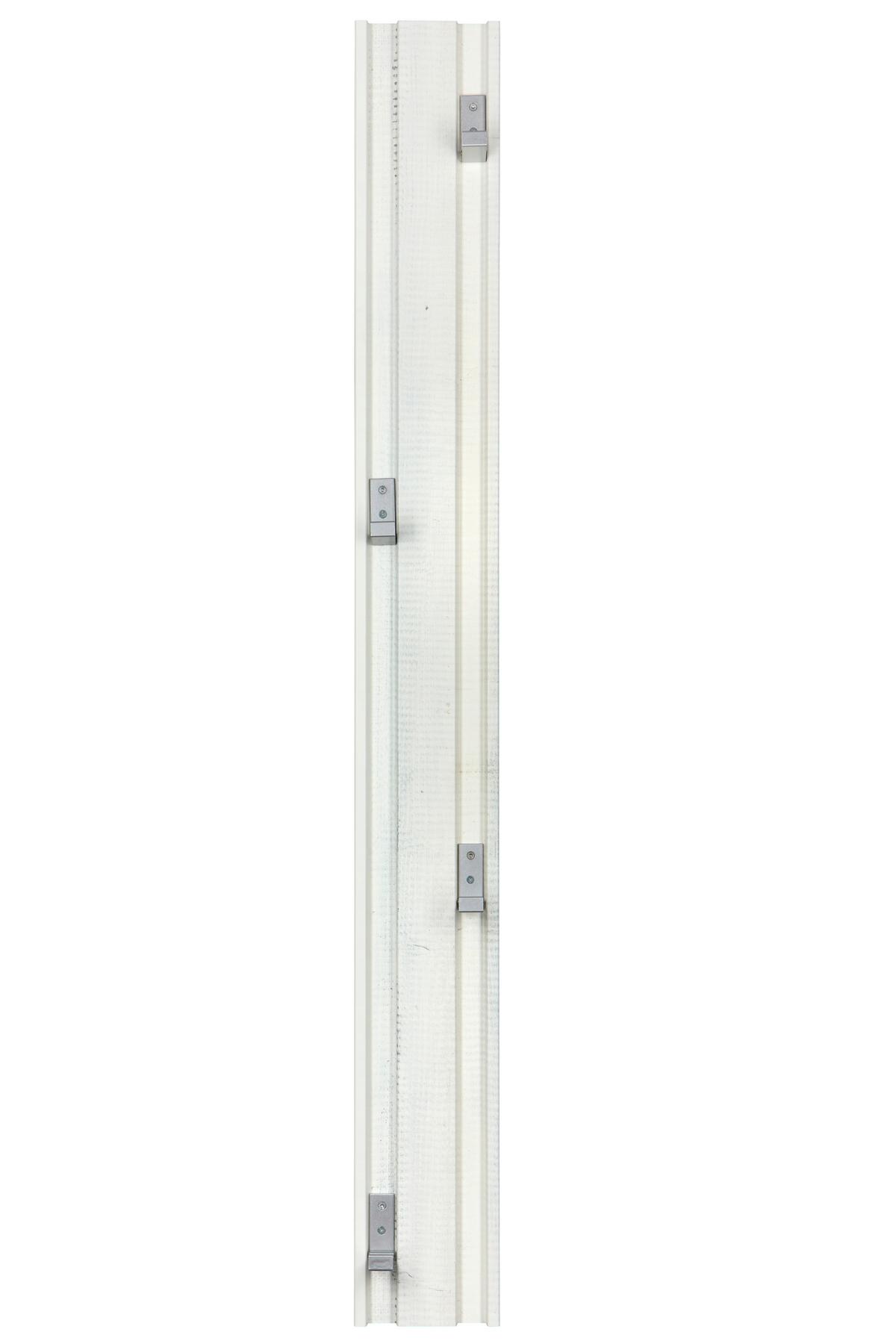 Garderobenleiste Weiß/Grau B: 15 cm - MODERN, Holzwerkstoff (15/135/22,3cm)