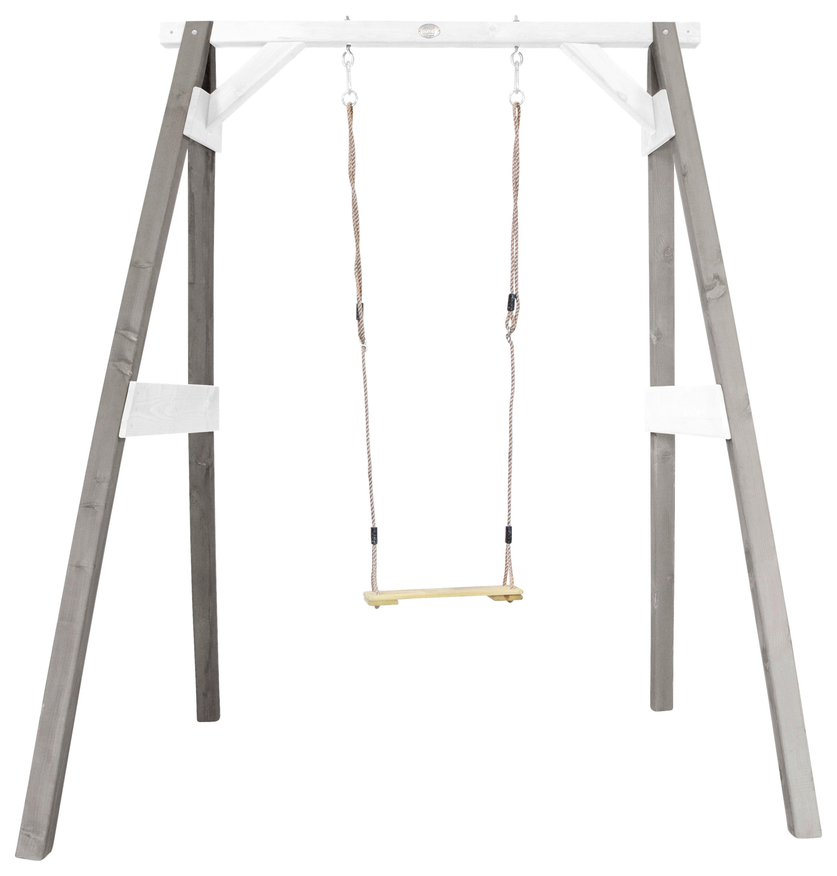 Schaukel A030.136.01 - Weiß/Grau, KONVENTIONELL, Holz (181/207/160cm) - Ambia Garden