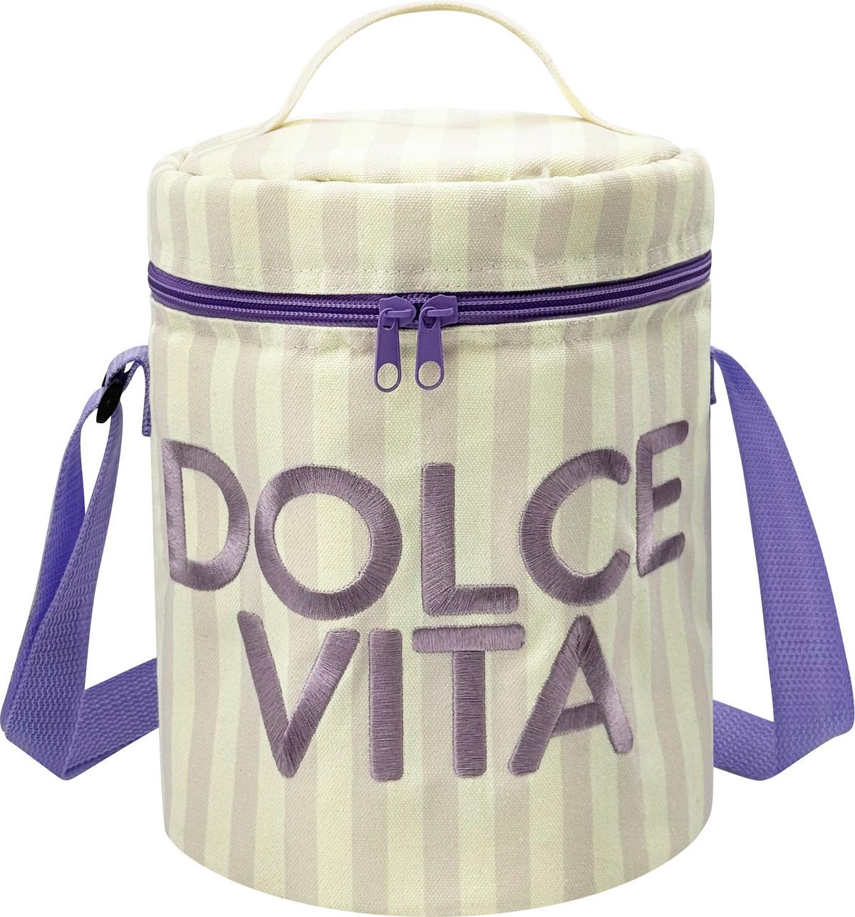 Chladící taška objem 7L - bílá/šeříková, Konvenční, kov/textil (17/24/17cm) - Mömax