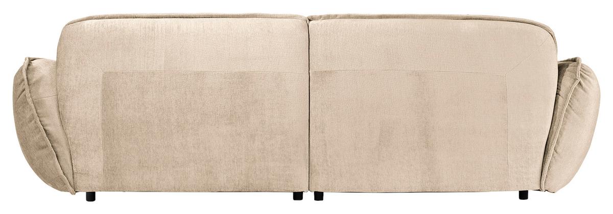 Bigsofa Fluffy, Creme B: 285 Cm - Creme/Schwarz, MODERN, Textil (285/87/184cm) - Trendmanufaktur