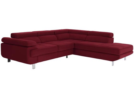 Wohnlandschaft in L-Form Savona 280x230 cm - Rot, MODERN, Textil (280/230cm) - Ombra Wohnlandschaft in L-Form Savona 280x230 cm - Rot, MODERN, Textil (280/230cm) - Ombra