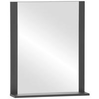 Wandspiegel Edda Schwarz B: 59,6 cm - Schwarz, Design, Glas/Holzwerkstoff (59,6/71,1/12,3cm) - MID.YOU