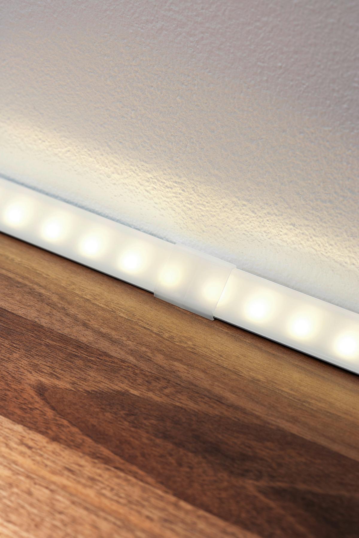 LED-Dekoleuchte Function Delta Profil Profilverbinder - Transparent/Alufarben, Basics, Kunststoff (3,5/2,9/0,5cm) - Paulmann