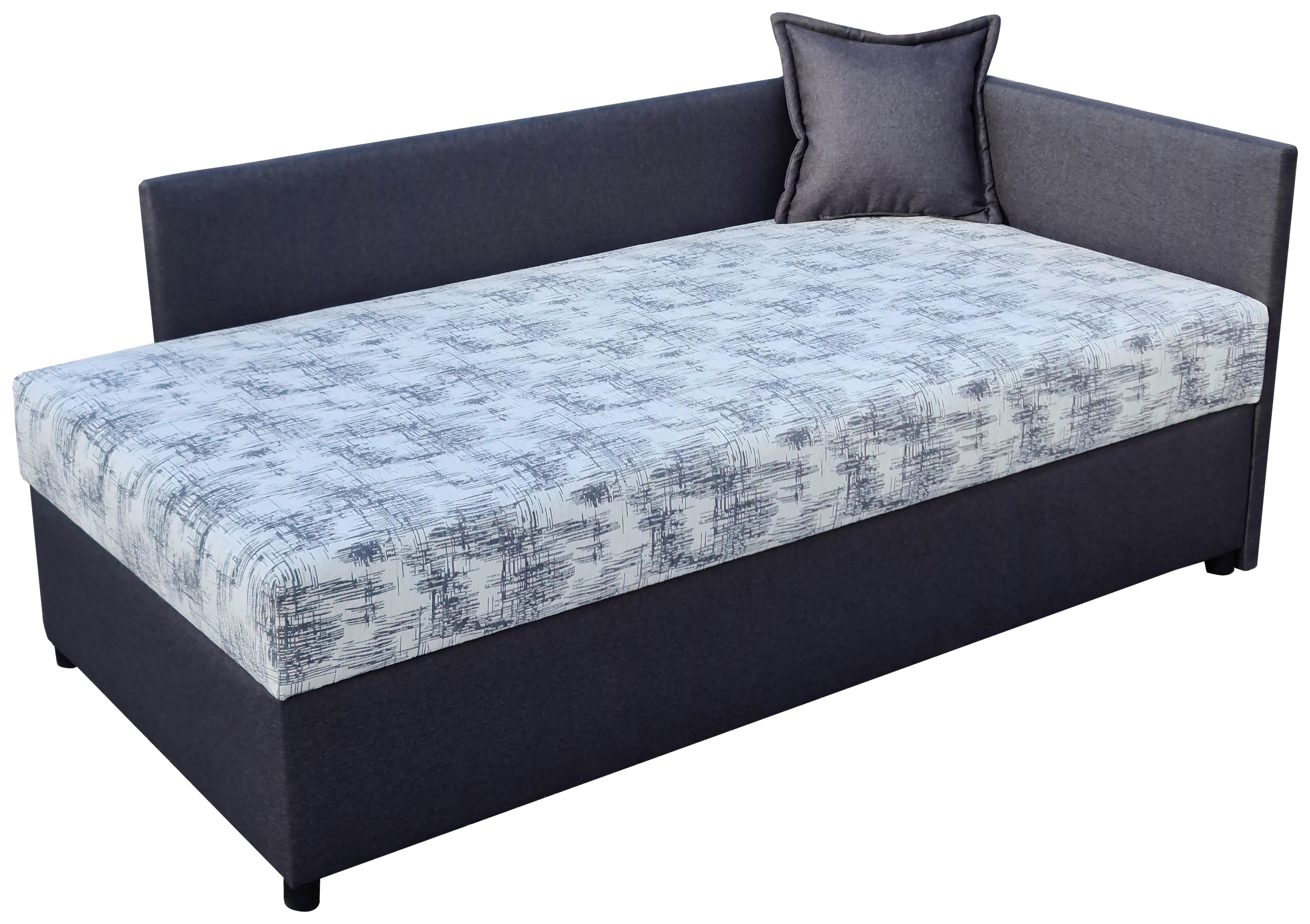 Kárpitozott Heverő Bergen New 207/107 Cm *TOP ÁR* - fekete/fehér, Konventionell, textil (207/107/90cm) - Best Price