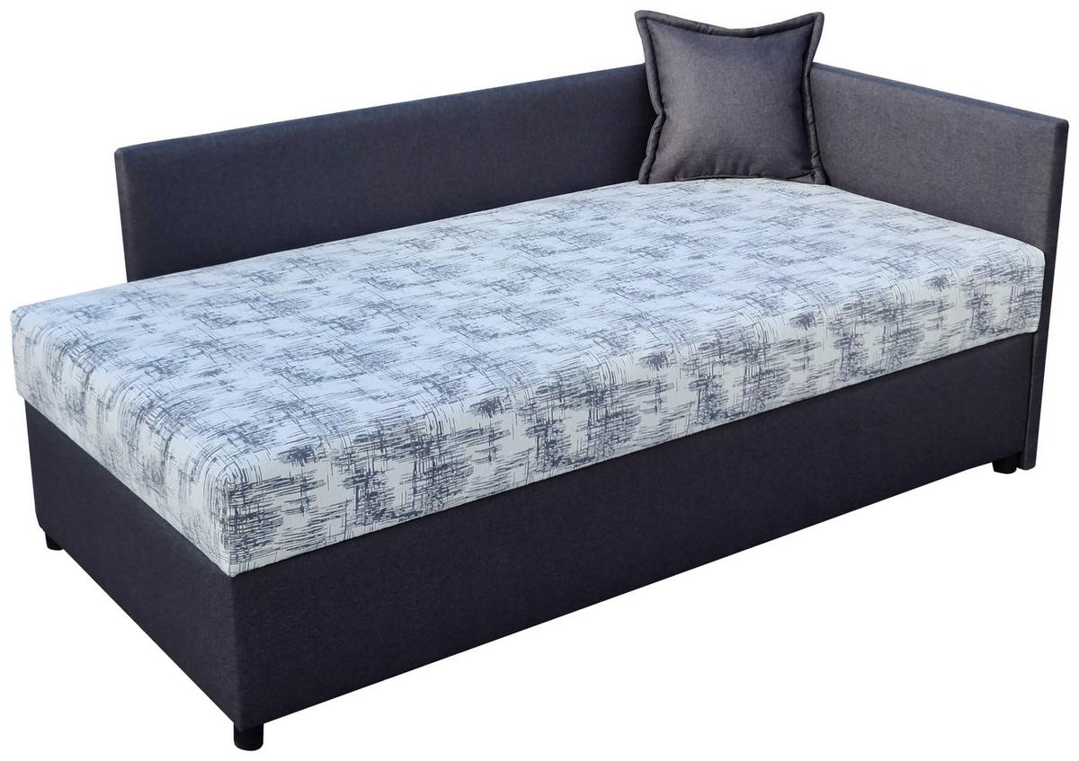 Kárpitozott Heverő Bergen New 207/107 Cm *top Ár* - fekete/fehér, Konventionell, textil (207/107/90cm) - Best Price