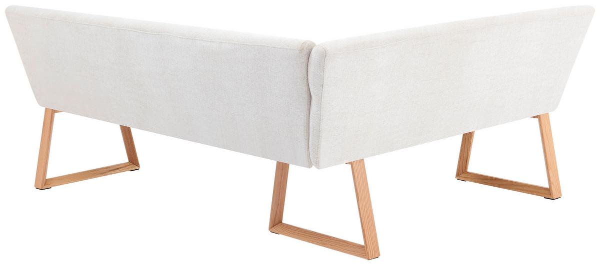 Eckbank Linnea Eichefarben/Beige B: 162-204cm - Eichefarben/Beige, MODERN, Holz/Textil (162-204/82/61cm) - Livetastic