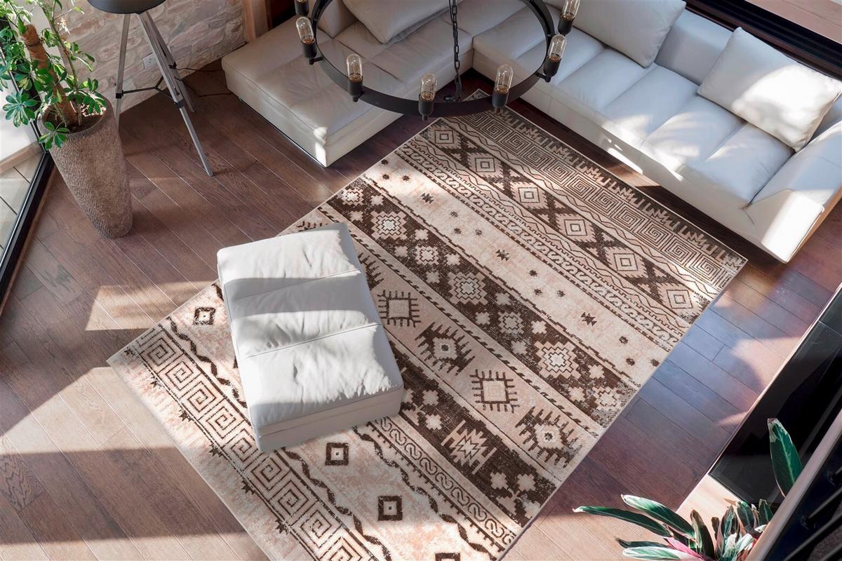 Flachwebteppich Taupe, ca. 80x150 cm - Taupe, Design, Textil (80/150cm) - Kayoom