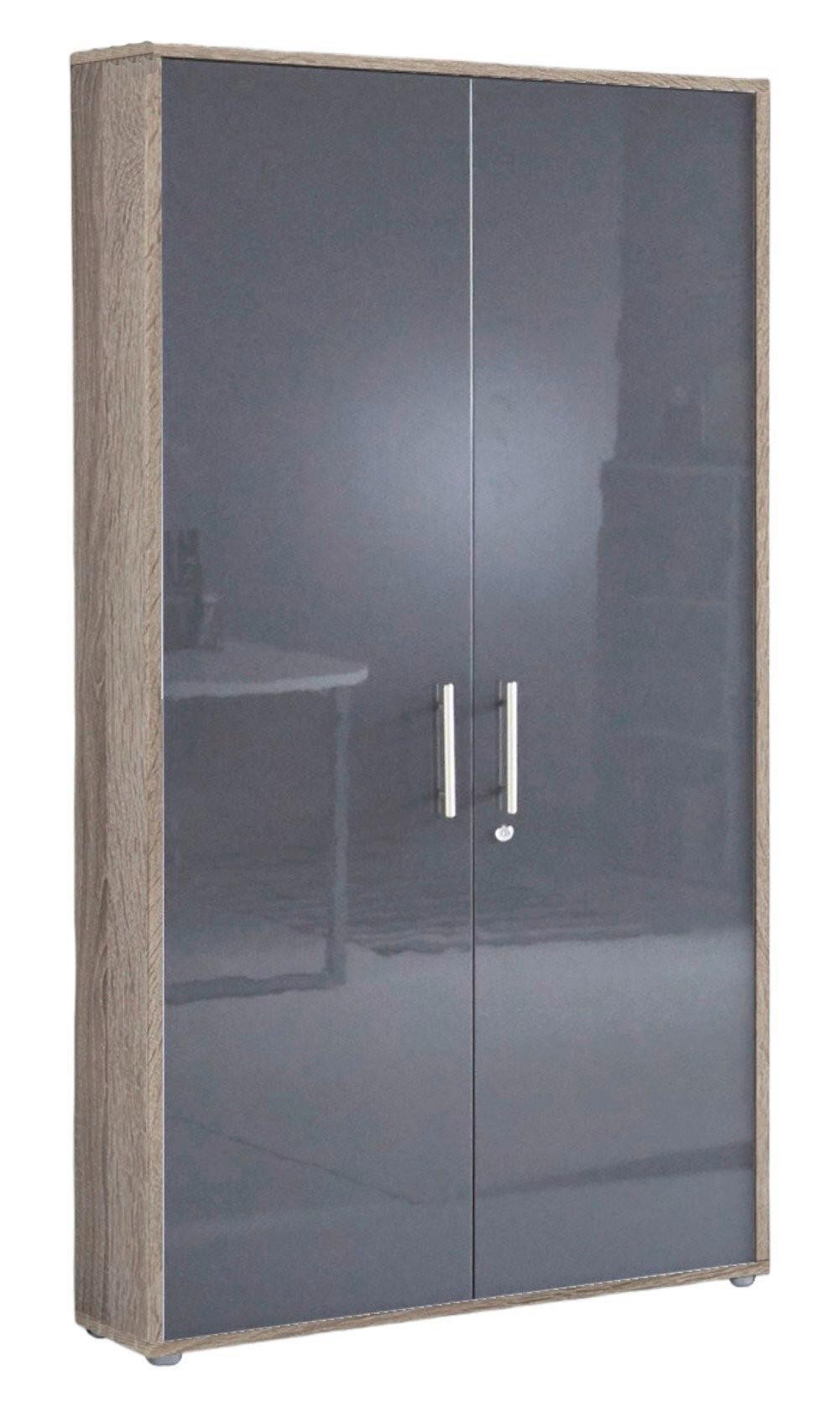 Aktenschrank Office Edition Anthr. Hg/eiche Dekor B:84,4cm