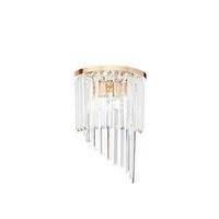 Wandleuchte Oro Goldfarben B: 15 Cm - Goldfarben, KONVENTIONELL, Glas/Metall (30/15/45cm) - Ideal Lux