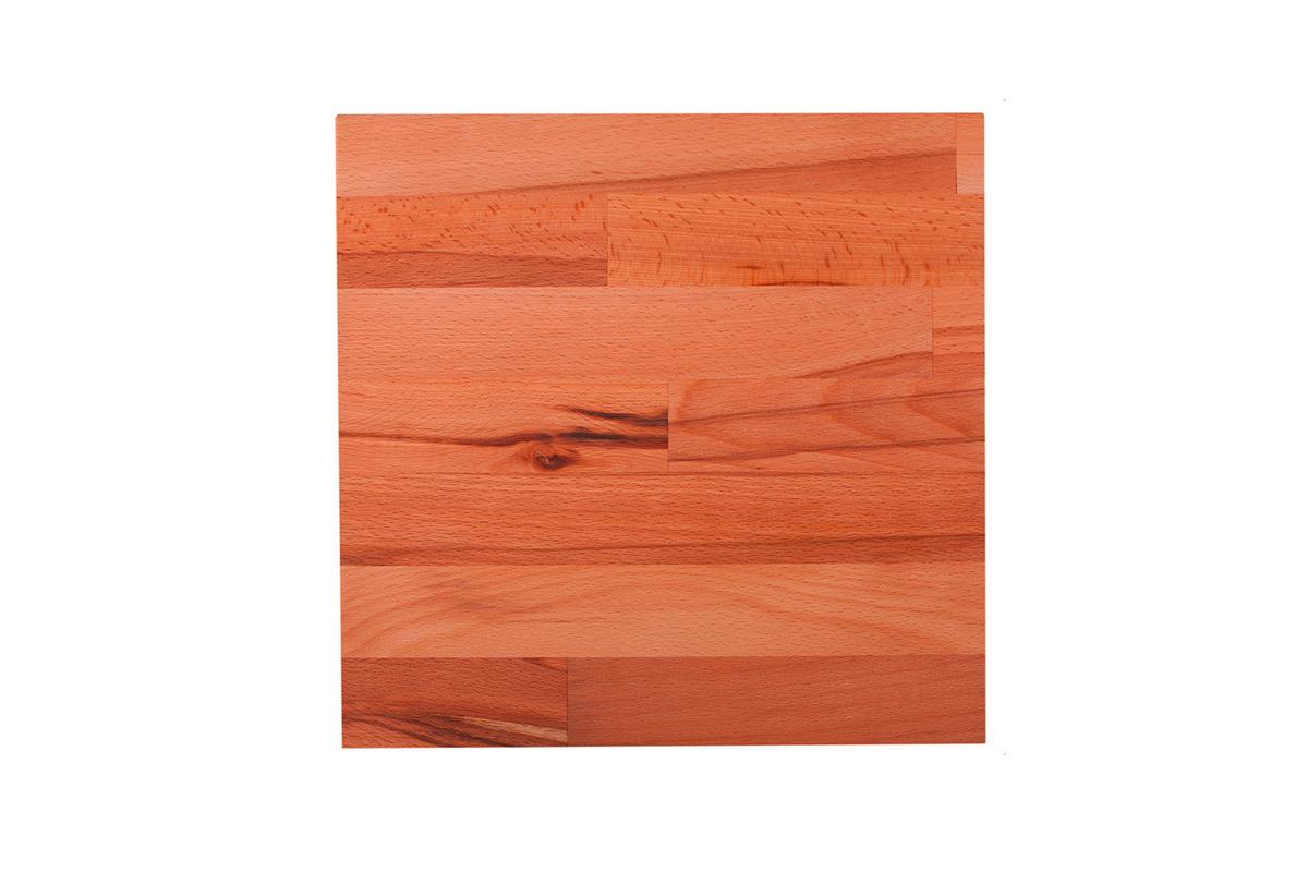 Gartenhocker Marco Echtholz Kernbuche Wetterfest - Kernbuche, Basics, Holz (30/40/30cm) - Gardenson