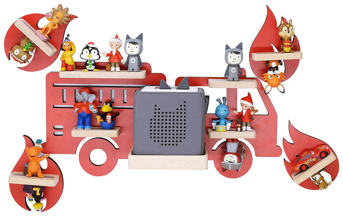 Kinderregal Boarti Rot B: 44 cm - Rot, MODERN, Holzwerkstoff (44/40/19cm) - MID.YOU