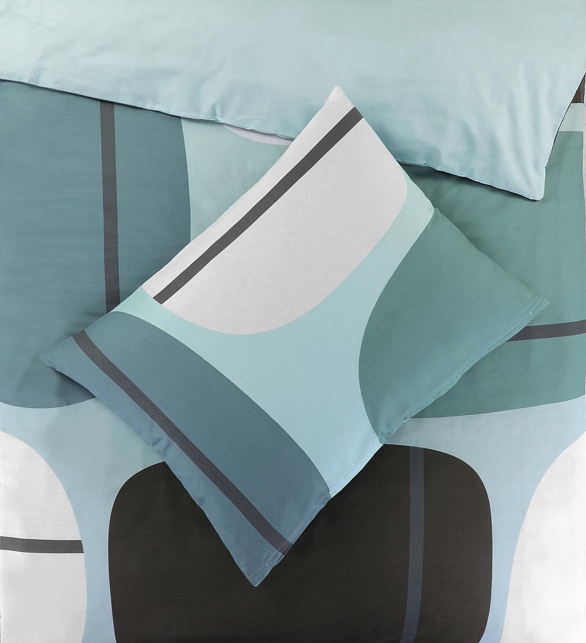 Ágyneműhuzat-garnitúra Tabea - sötétkék/pasztellkék, Modern, textil - Luca Bessoni