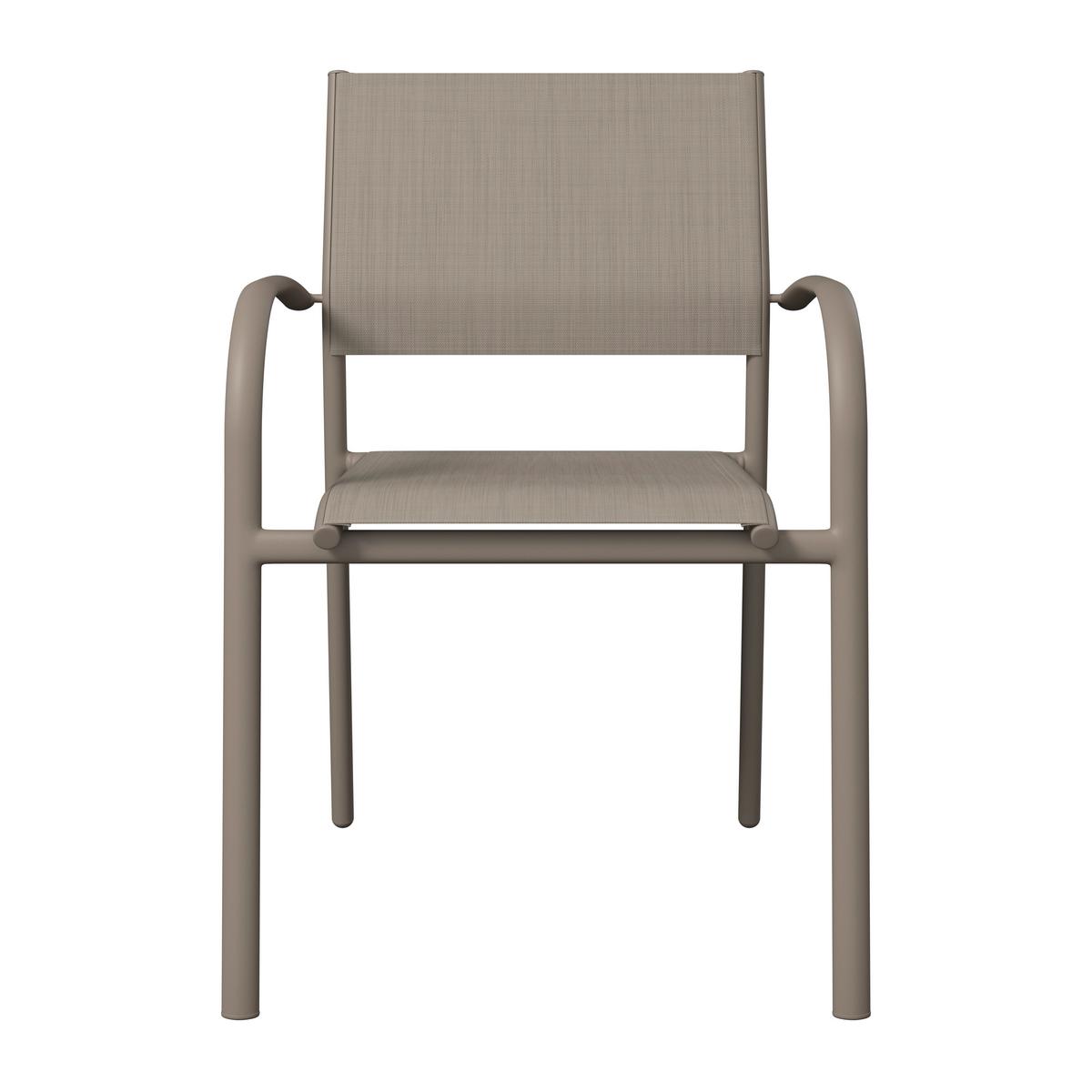 Gartensessel Paris - Beige, MODERN, Textil/Metall (57/85/57cm) - Beldano