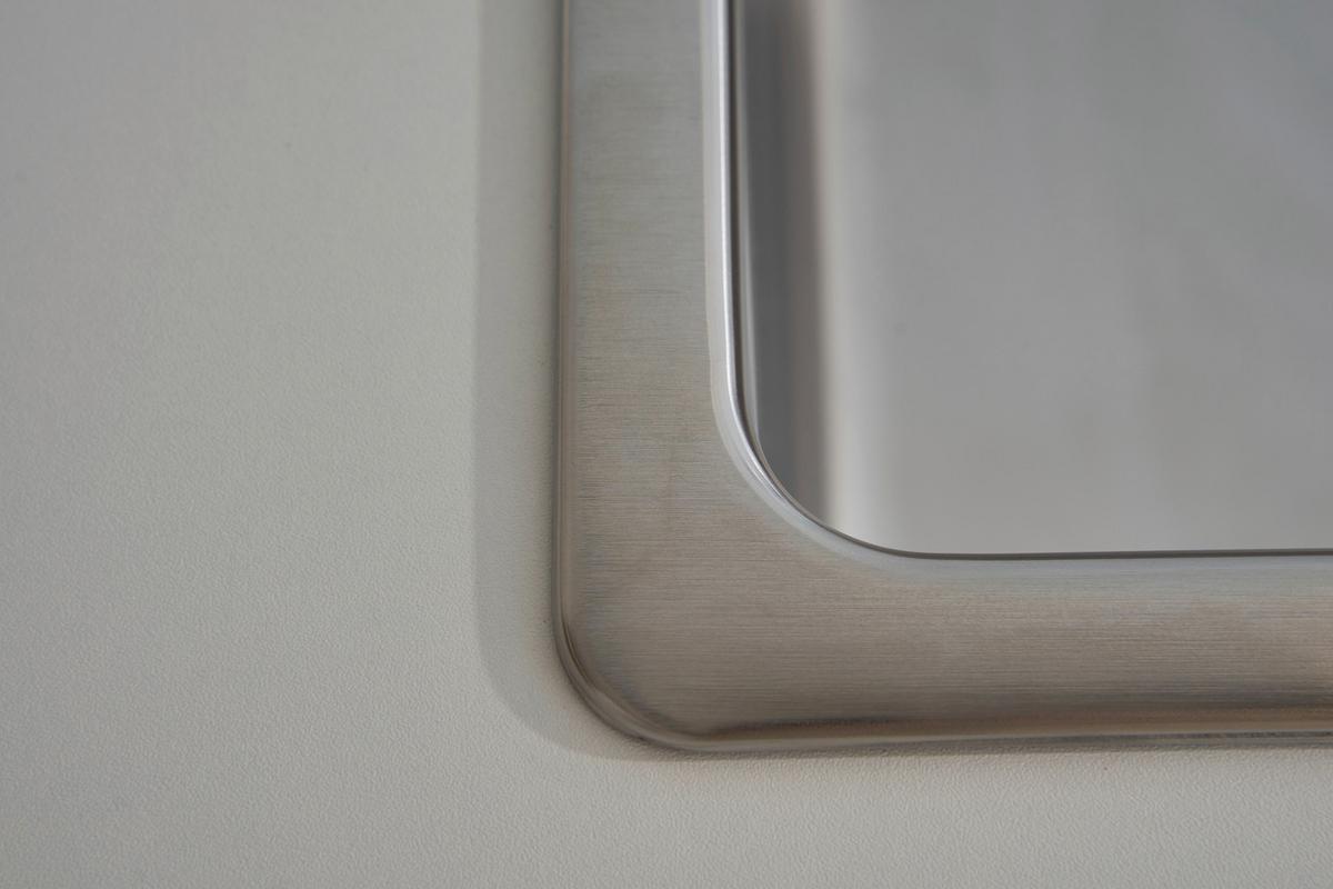 Spüle Respekta Inox Edelstahl Bxt: 50x50 cm - Edelstahlfarben, Trend, Metall (50/22,8/50cm) - Respekta