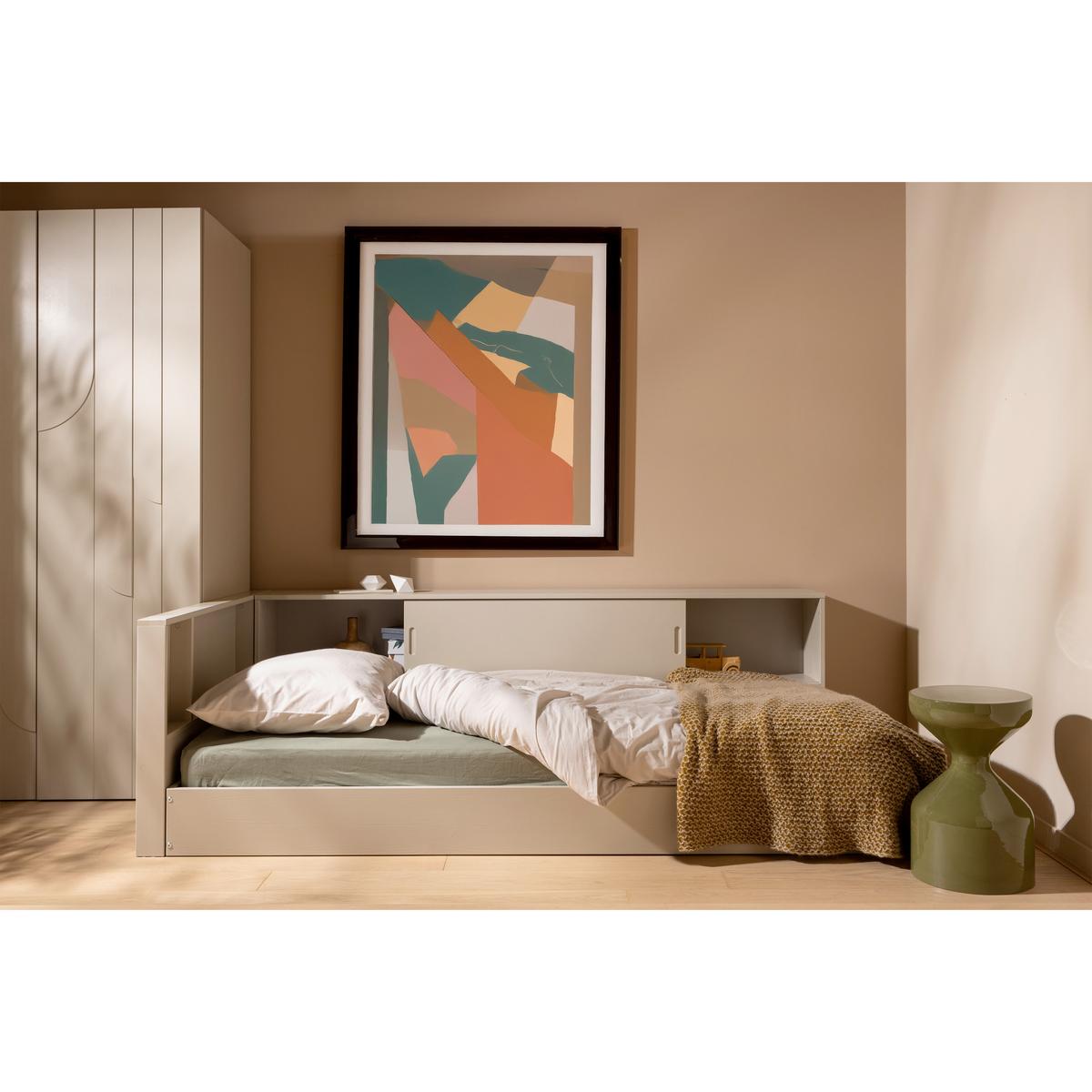 BODENBETT. Carter Grau 90x200cm - Grau, Basics, Holz (90/200cm) - MID.YOU