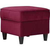 Hocker Baron Bordeaux B: 52 Cm - Bordeaux/Schwarz, Design, Textil (52/45/52cm) - MID.YOU