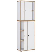 KANCELÁRSKA SKRIŇA SALIA B60 - biela/dub medový, Design, kompozitné drevo (60/183/37cm) - P & B
