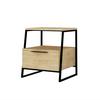 Beistelltisch Pal Beistelltisch - Eichefarben/Beige, Design, Holzwerkstoff (45/40cm) - Livetastic