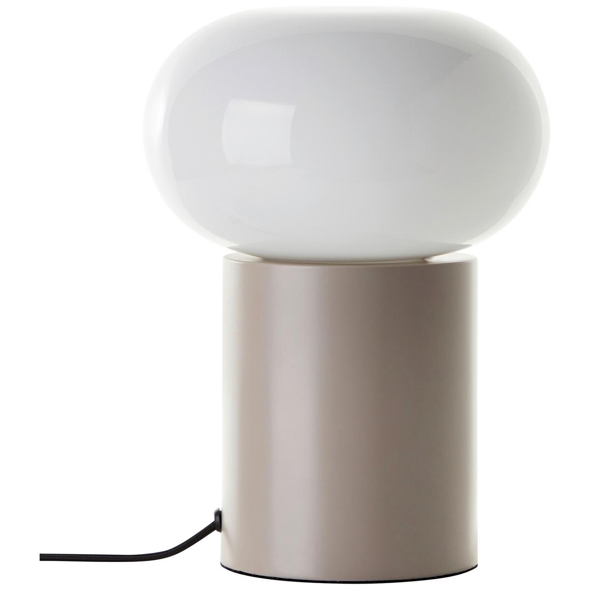 Tischleuchte 99003/20 Daeny - Taupe/Weiß, Design, Glas/Metall (20/27cm) - Brilliant