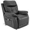 Fernsehsessel Elektrisch Mario Lederlook Schwarz - Schwarz, KONVENTIONELL, Kunststoff/Textil (89/107-79/94-165cm) - James Wood