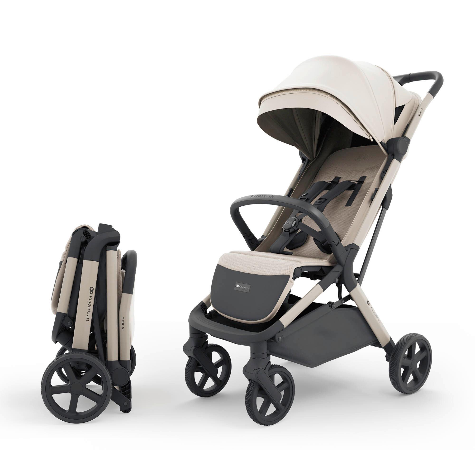 Kinderwagen Beige/Anthrazit - Multicolor, Basics, Kunststoff/Textil (68,5/53/106,5cm) - Kinderkraft